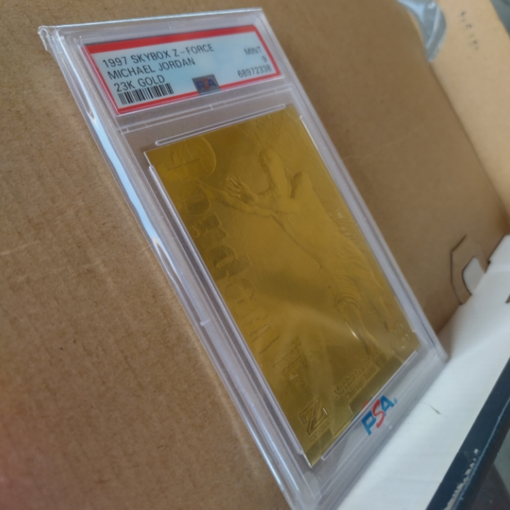 🏀🏆Michael Jordan "Skybox Z-Force 23K Solid Gold Insert" Slab🏆🏀 - Picture 7 of 7